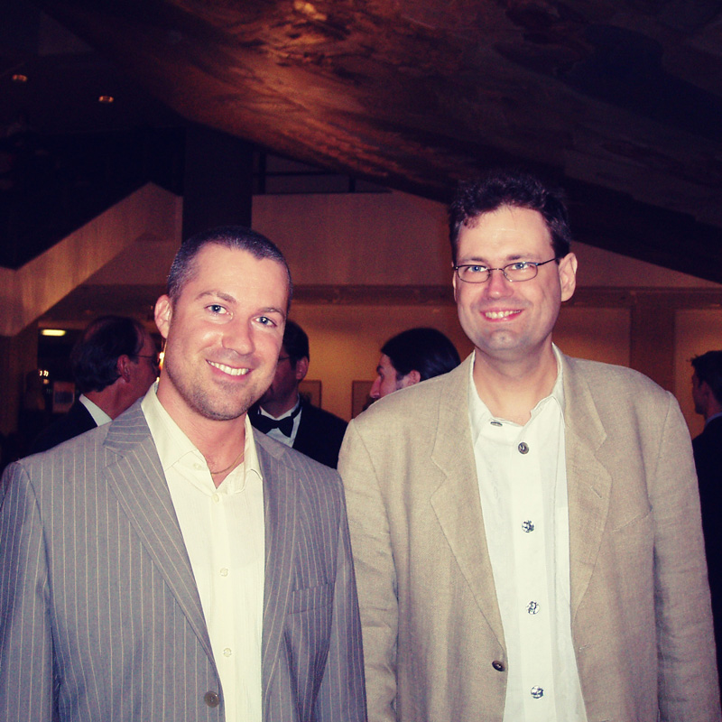 Holger Lagerfeldt and Chris Hülsbeck in Leipzig, Germany, 2005