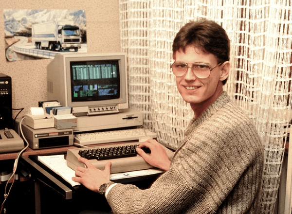 SID composer Chris Hülsbeck in the mid-1980s