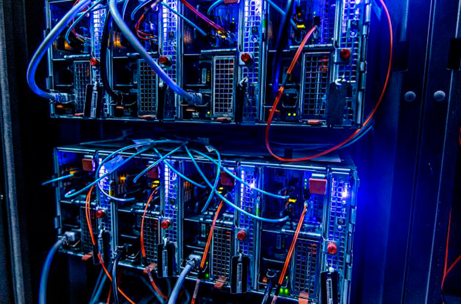 The Royal Danish Library music servers. Pic by Thomas Søndergaard.